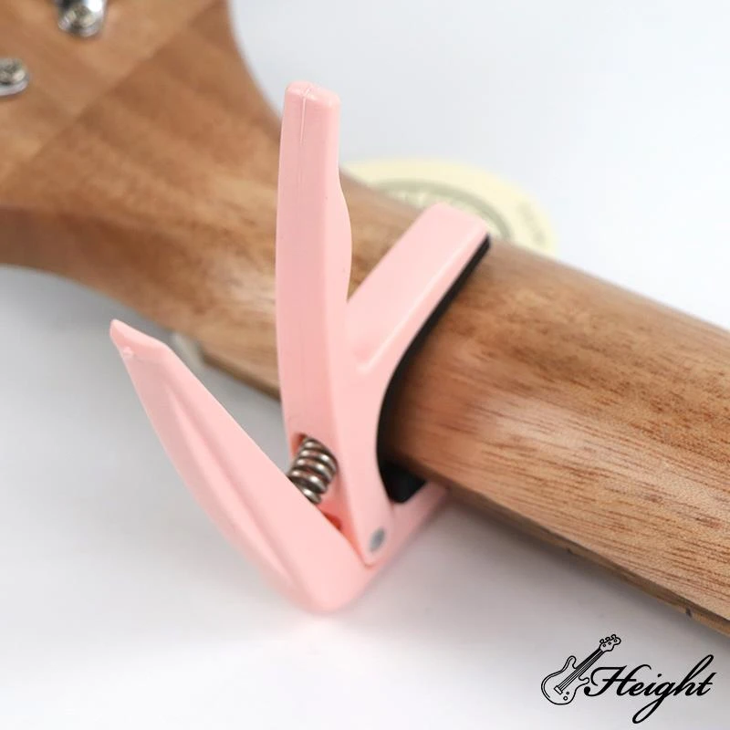 custom packing zinc aluminium alloy ukuleler capo with pin puller 1