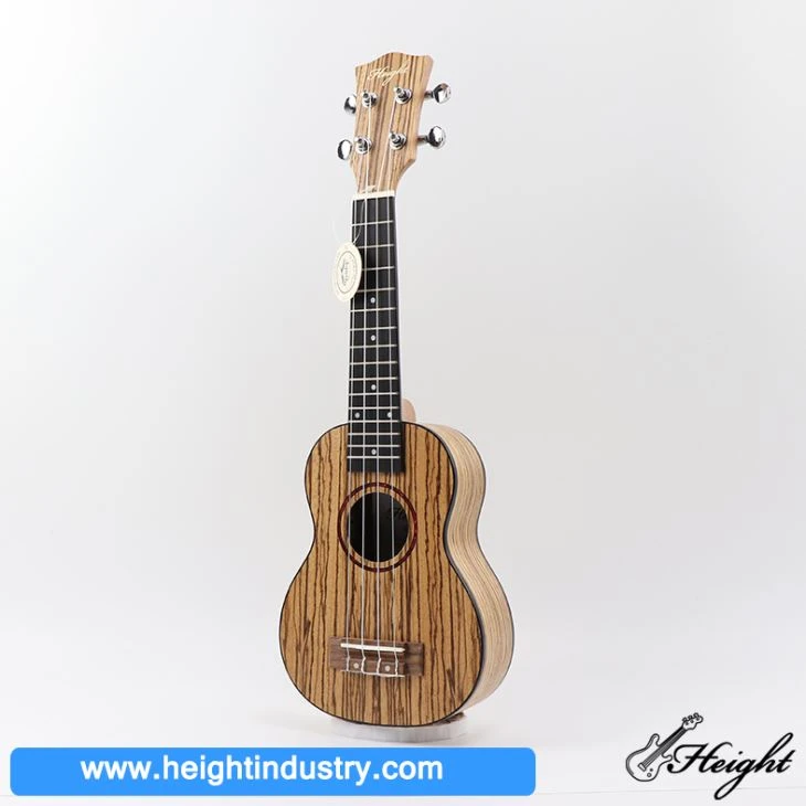 Matte Natural Zebra Wood Ukulele