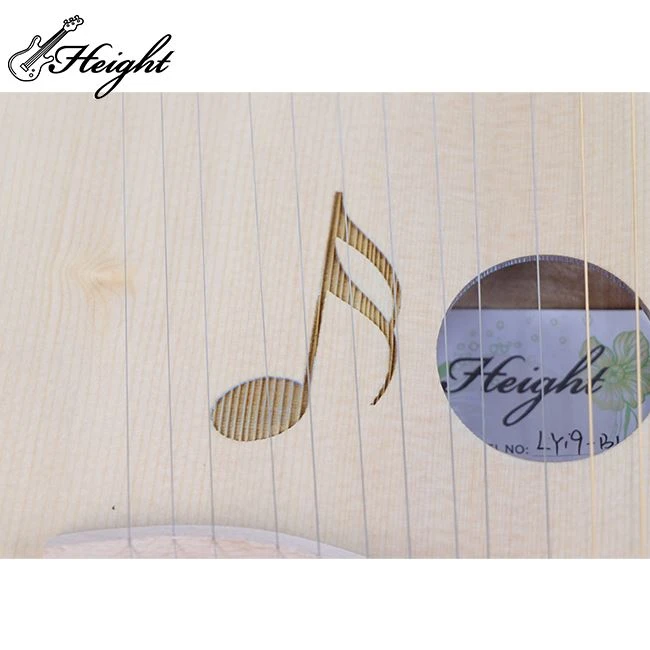 Solid Wood 19 String Lyre Harp