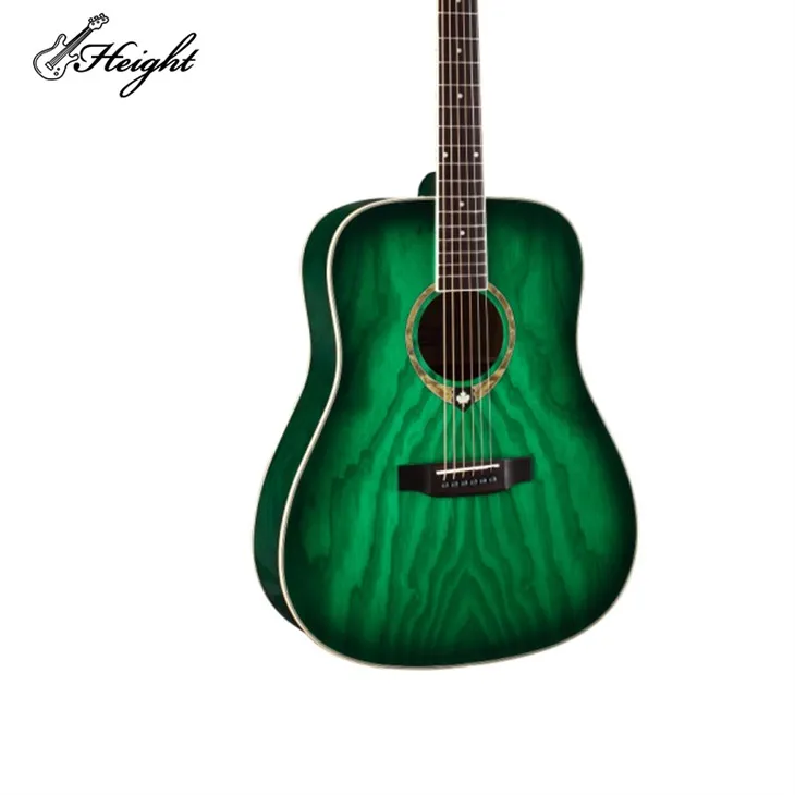 Green Ash Wood Good Cheap Acoustic Guitar