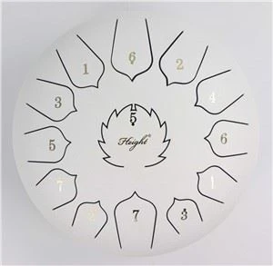 Kabòn Steel Materyèl White Lotus Tanbou Pou Shop