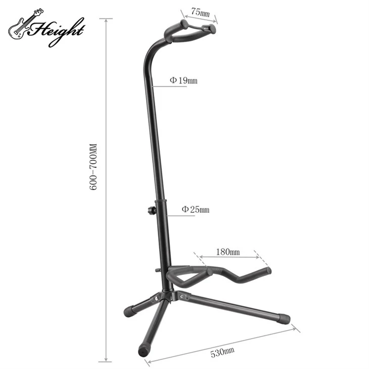 JYC-J-L1 Metal Durable Floor Upright Guitar Stand